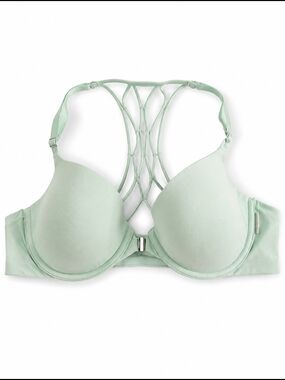 aerie Sunnie Demi Front-Close Strappy Racerback Bra - Mint